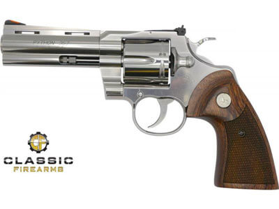 Colt Manufacturing Python .357 Magnum 4.25" Barrel; 6-Shot Stainless Steel Revolver python-SP4WTS