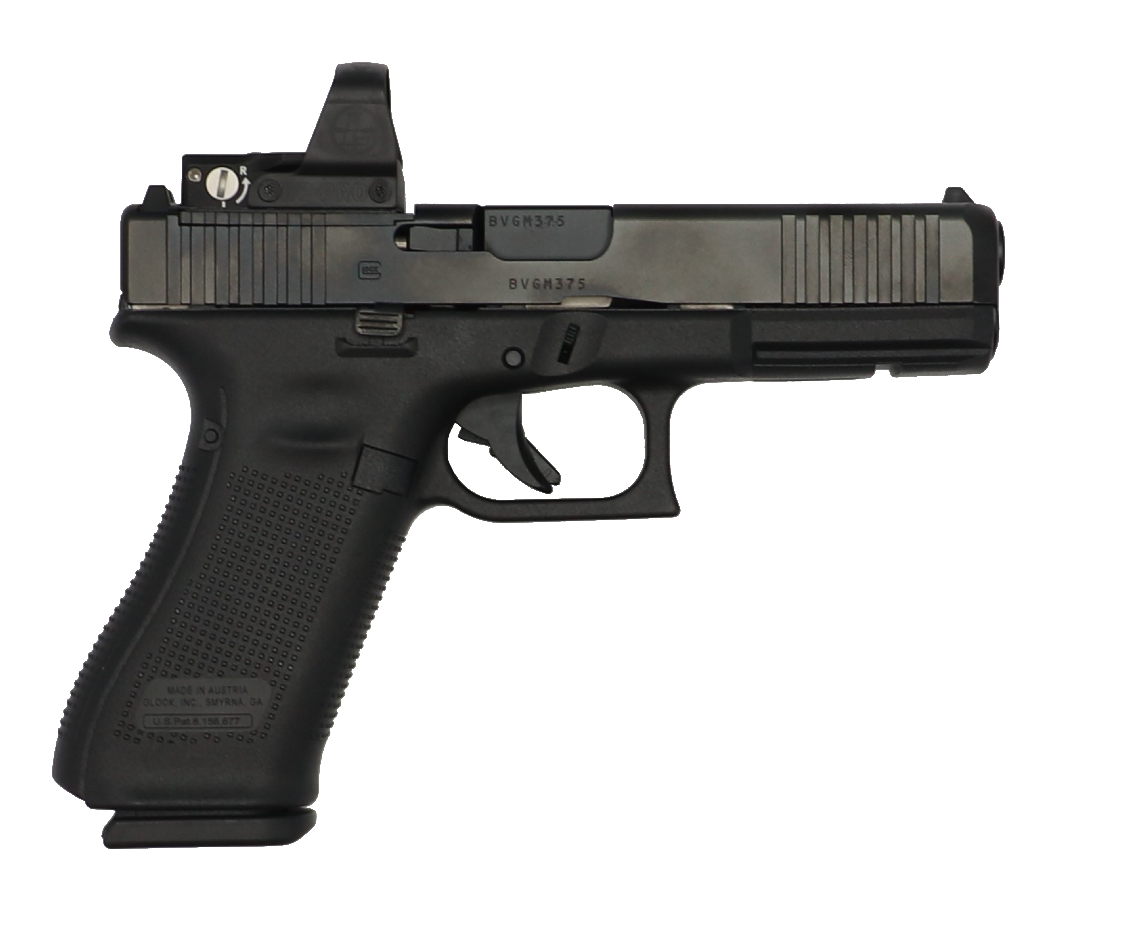 Glock 17 Gen 5 Semi-Automatic 9x19mm Pistol  (3) 17 Round Magazines Factory New  with Leupold DeltaPoint Pro 181105  Reflex Sight, Installed