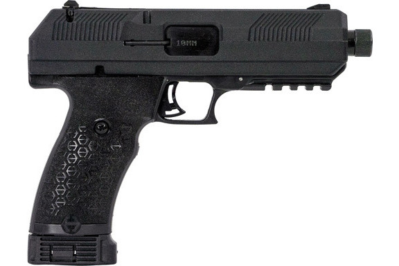 Hi-Point JXP10 10mm Semi-Auto Pistol, Black, 5.2" Threaded Barrel, 10+1, 3-Dot Sights,Thumb Safety,1913 Accessory Rail