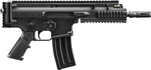FN 38101240 Scar 15P 30+1 7.50" Chrome-Lined Barrel, Black, A2 Polymer Grip, Picatinny Stock Adapter, 3 Prong Flash Hider