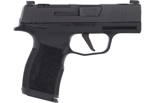 Sig Sauer 365X9BXR3PMS10 P365X 10+1 3.10" Black Barrel, Black Nitron Optic Ready/Serrated SS Slide, Black SS Frame w/Beavertail, Black Polymer Grips