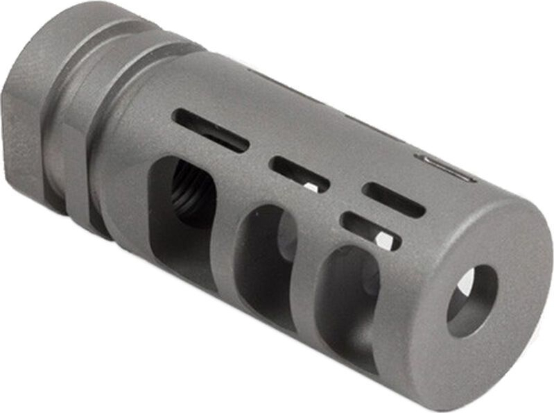 Aero Precision APVG100018A VG6 Gamma Muzzle Brake 2.2" L 5/8x24 tpi Bead Blasted 17-4 Stainless Steel