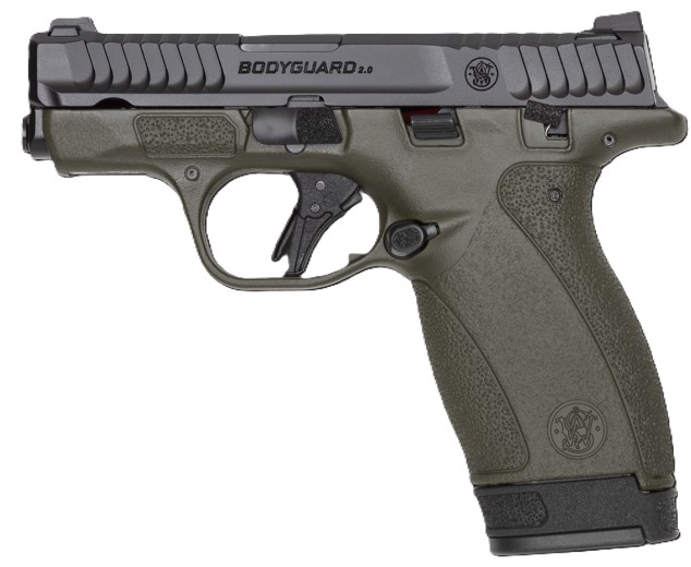 Smith & Wesson Bodyguard 2.0 .380 ACP 2.75" Barrel 12rd Semi-Auto Pistol W/ Thumb Safety, OD Green - 14432 Limited Edition