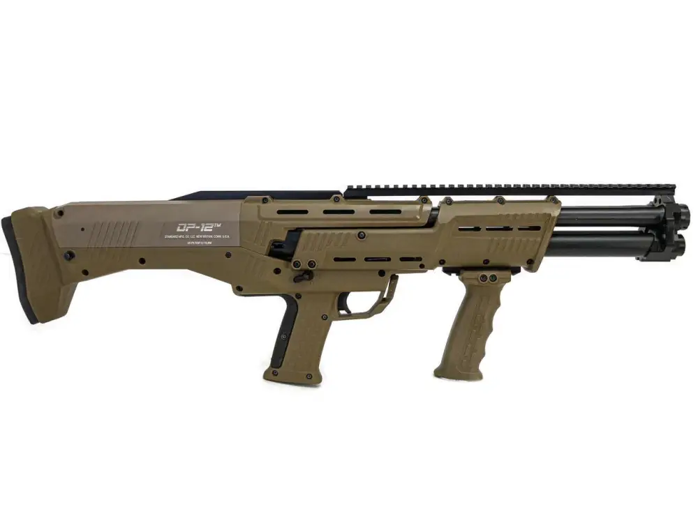 Standard Mfg DP12 DP-12 Pump 12GA 18.875" 3" 14+2 Synthetic Stock Flat Dark Earth