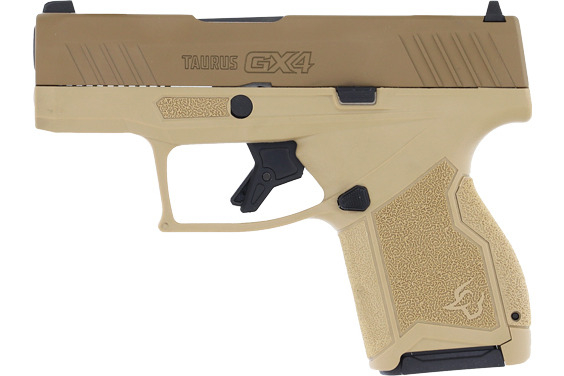 Taurus 1GX4M931ET GX4 Micro-Compact 11+1 3.06" Black Barrel, Tan Cerakote Serrated Slide, Coyote Tan Stainless Steel Frame