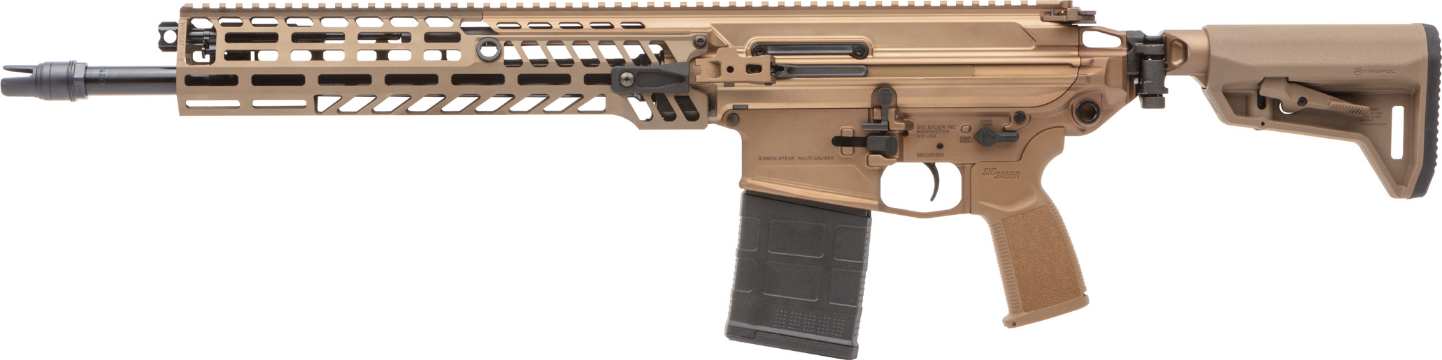 Sig Sauer RSPEAR76216B MCX Spear 20+1 16", Coyote, Magpul SL-K Folding Stock, OEM Polymer Grip, SLX/SLH QD Flash Hider, Ambi Controls, Adj. Gas Block