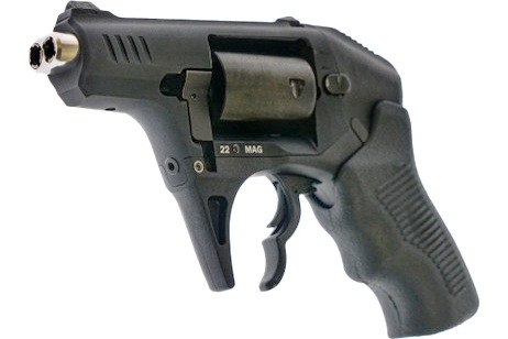 Standard Mfg S333GENIII Thunderstruck Gen III #8 Shot 2.25" Black Double Barrel, Black Hardcoat Anodized Aluminum Frame, Black Cylinder Black Finger Grooved Polymer Grips Revolver