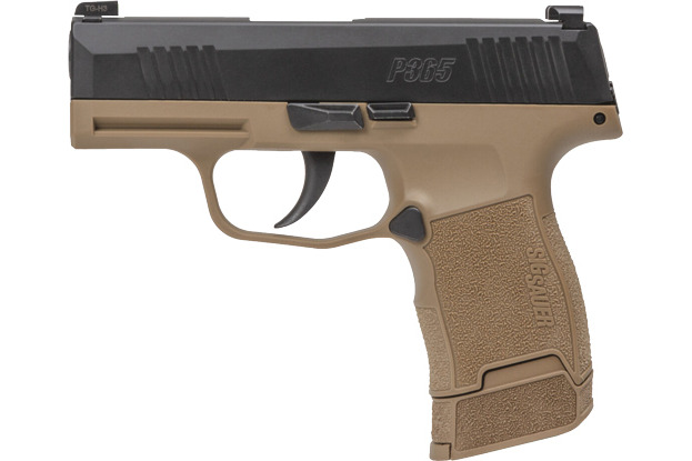 Sig Sauer P365 TACPAC 9mm 3.1" Barrel 12rd Semi-Auto Pistol, Optics Ready - 3 Mags & Holster (Coyote / Black)