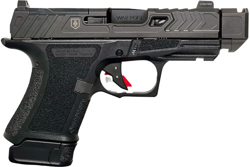 Shadow Systems CR920P War Poet 9mm 3.75" Compensated Barrel 13rd Semi-Auto Pistol, Optics Ready W/ Tri-Lug QD Compensator & Flat Face Trigger - SS-4284