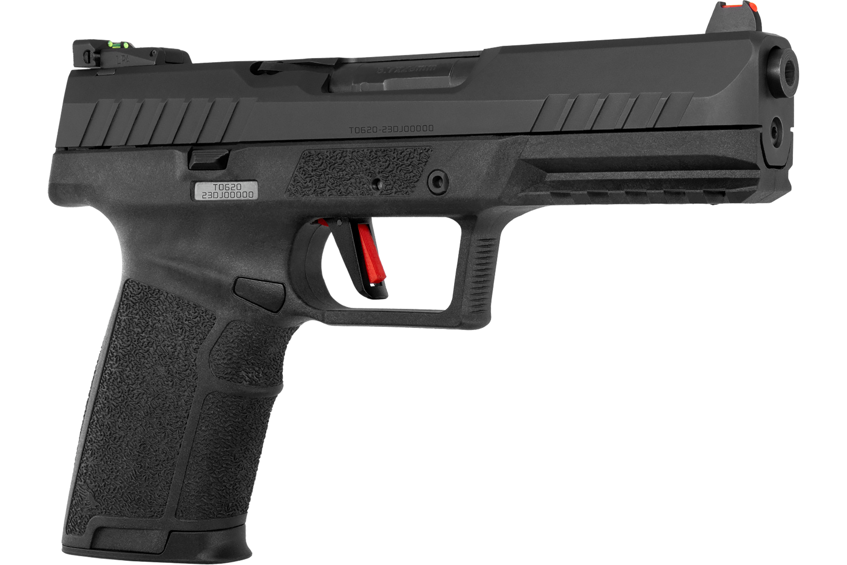 Tisas PX-5.7 Semi-Automatic 5.7x28mm Pistol with Beavertail, Picatinny Rail & Interchangeable Backstraps - 4.80" Barrel - 20+1 Capacity - 15200002