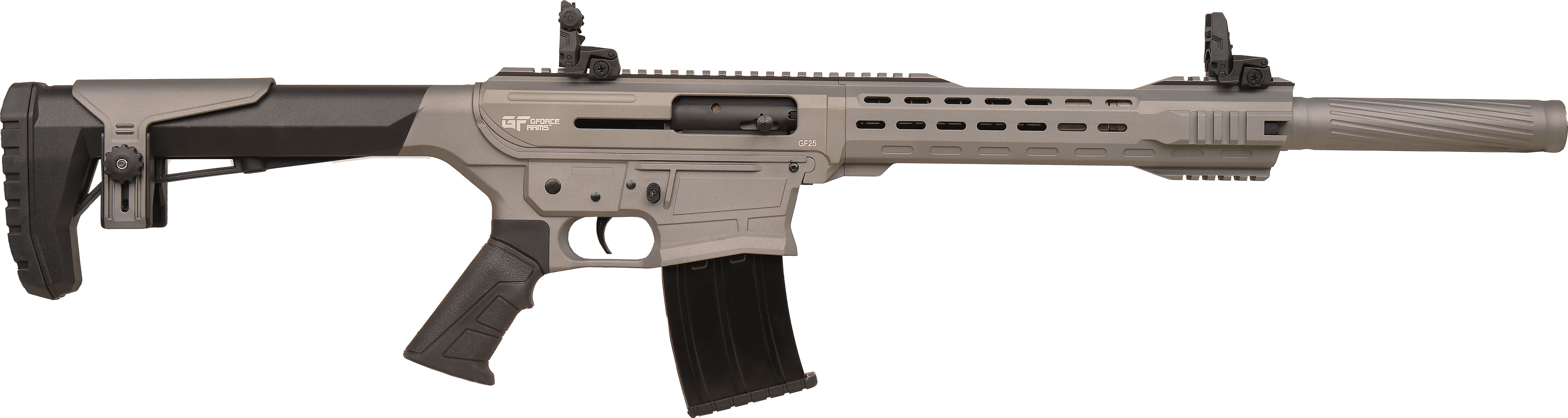 GForce  GF25 12GA 18.5" 5rd Semi-Auto Shotgun, Tungsten - GF2512TG