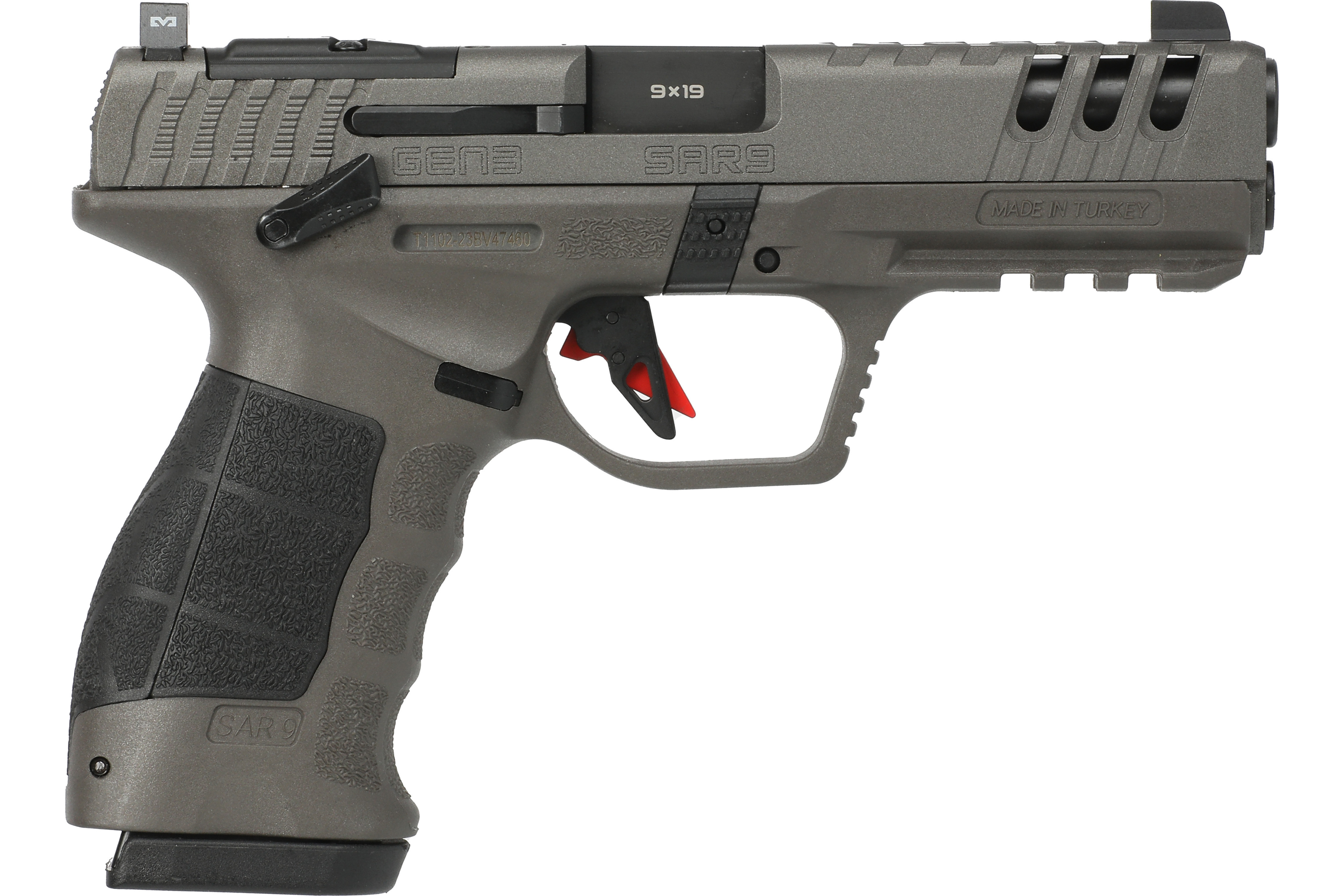 SAR USA SAR9G3PT USA SAR9 Pistol GEN 3 4.4" Barrel 17rd Mag Platinum