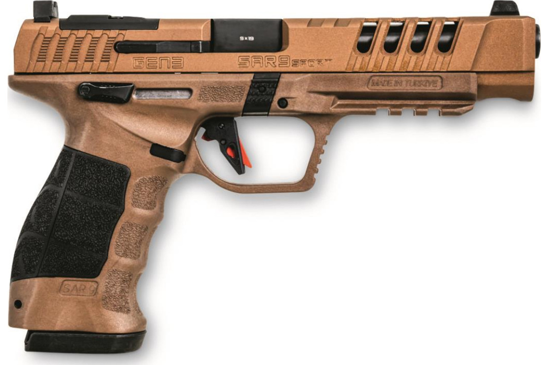SAR USA SAR9SPTG3BR USA SAR9 Sport GEN 3 5.2" Barrel 17&19 RD Mag Bronze