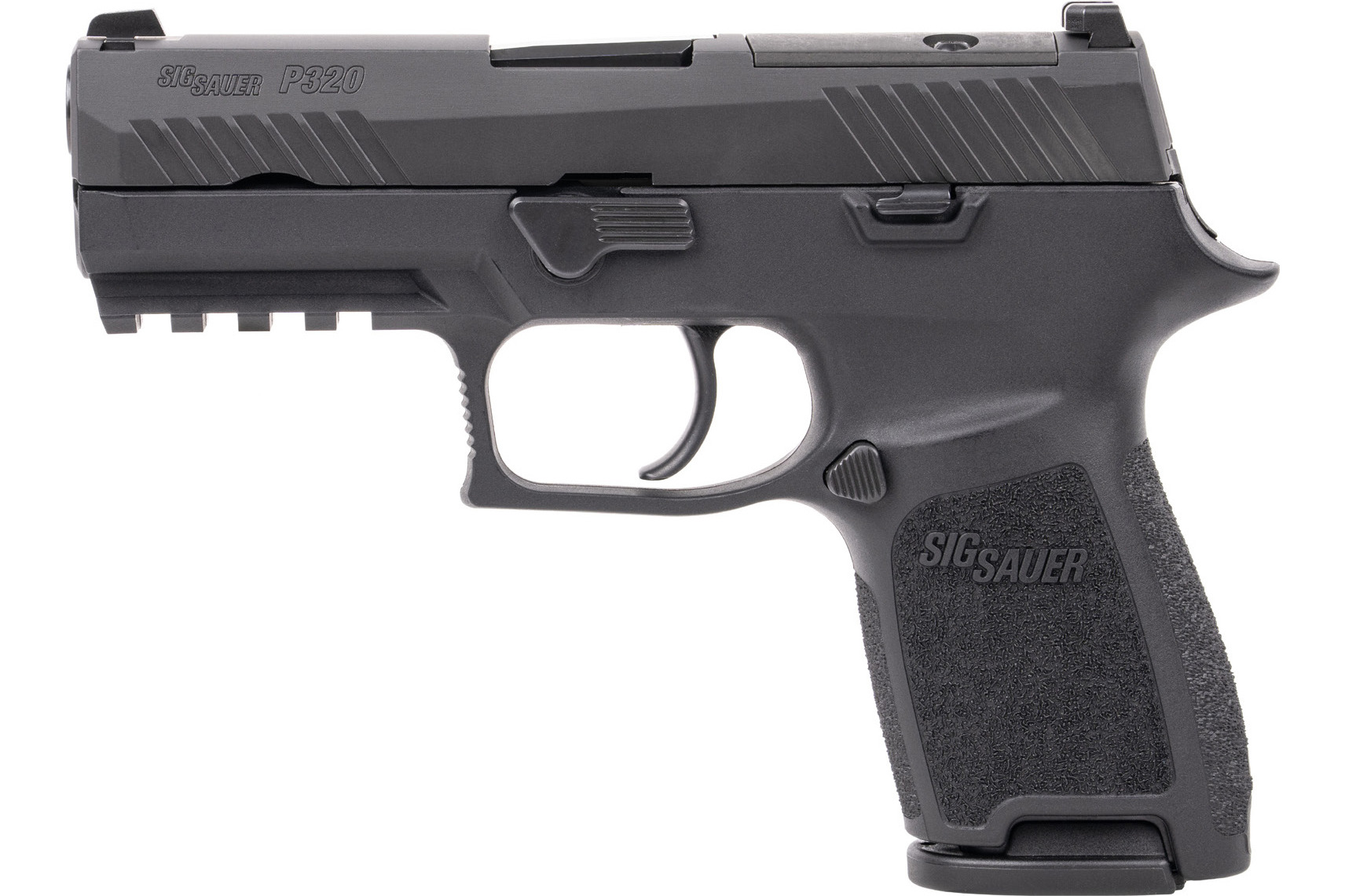 Sig Sauer 320C-9-BSSP P320 3.9" Siglite Striker OR (2)15rd Black Steel