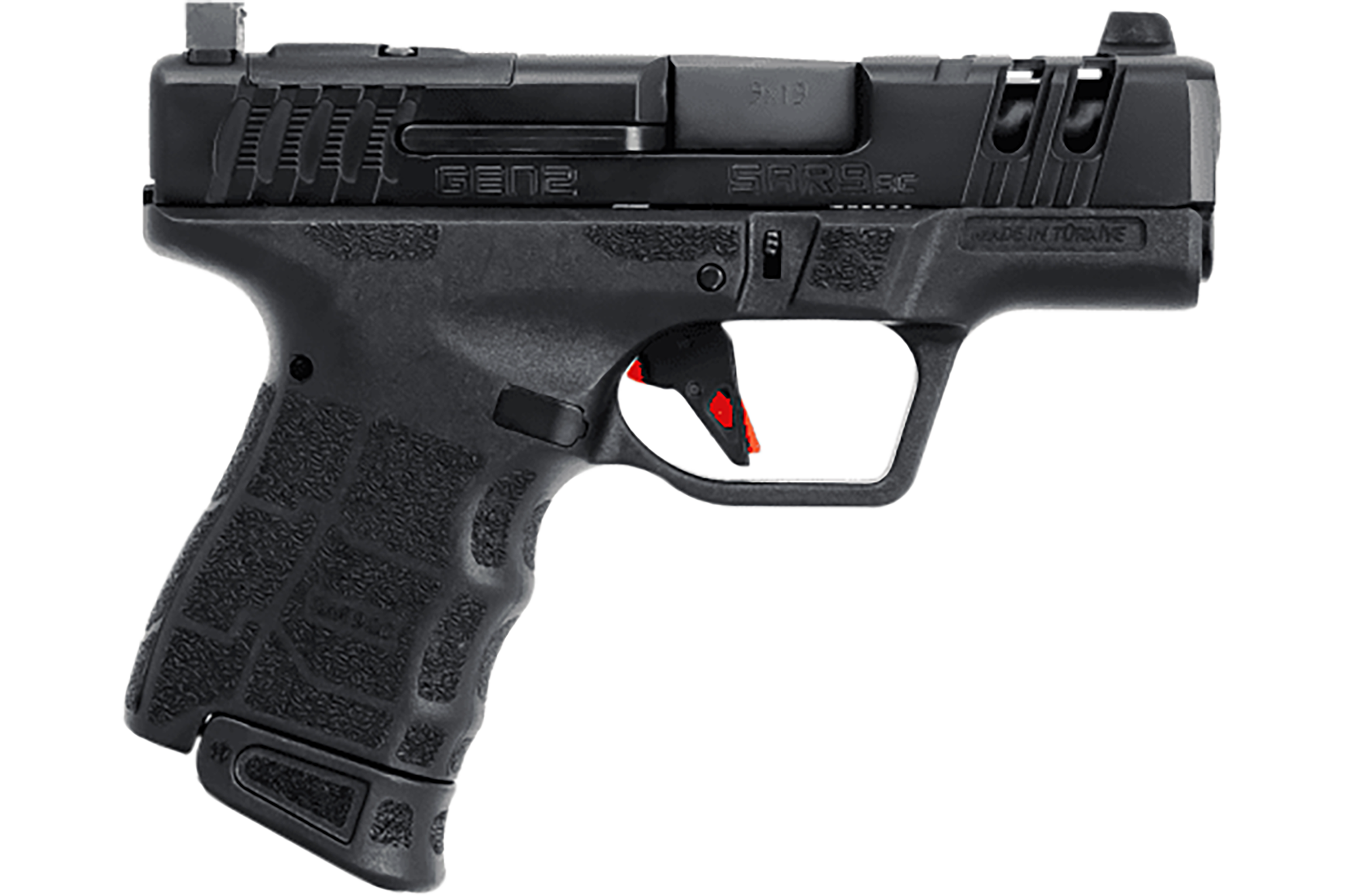 SAR USA SAR9SCG2BR SAR9 SC Gen2 Sub-Compact Frame 15+1 3.30" Black Steel Barrel, Bronze Cerakote Ported/Serrated Steel Slide, Bronze Polymer Frame & Grip