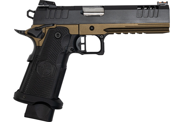 Great Lakes Firearms GL1911DS-9FSS BRZ 1911DS Synergy 5" Barrel, 20rd magazine, Black Slide, Bronze Frame