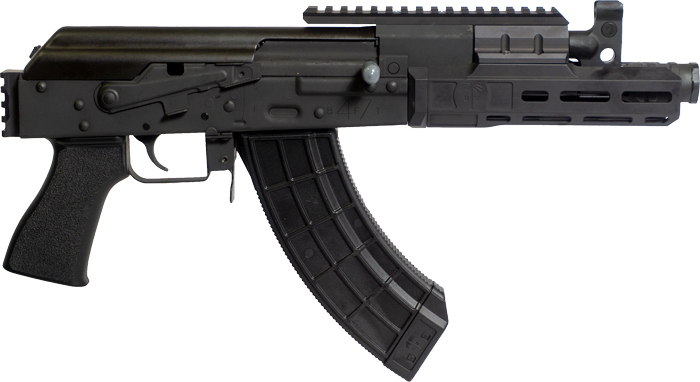 Century Arms HG8000-N  Draco Tactical, 7.62x39, 30rd US Palm Magazine, US Palm MLOK Handguard, No Brace, Black