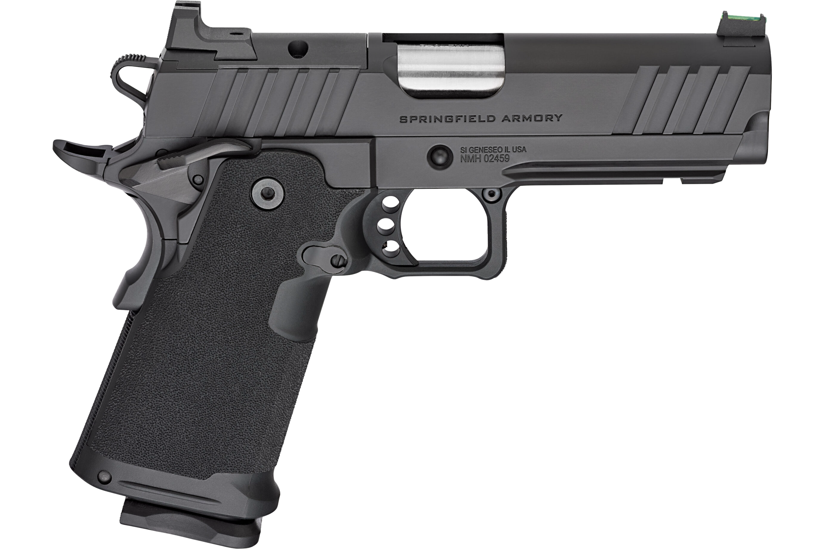 Springfield Armory PH9117AOSLC 1911 DS Prodigy 9mm 10+1 4.25" Black Cerakote Optic Ready/Serrated Carbon Slide Black Cerakote Polymer Grip Ambidextrous