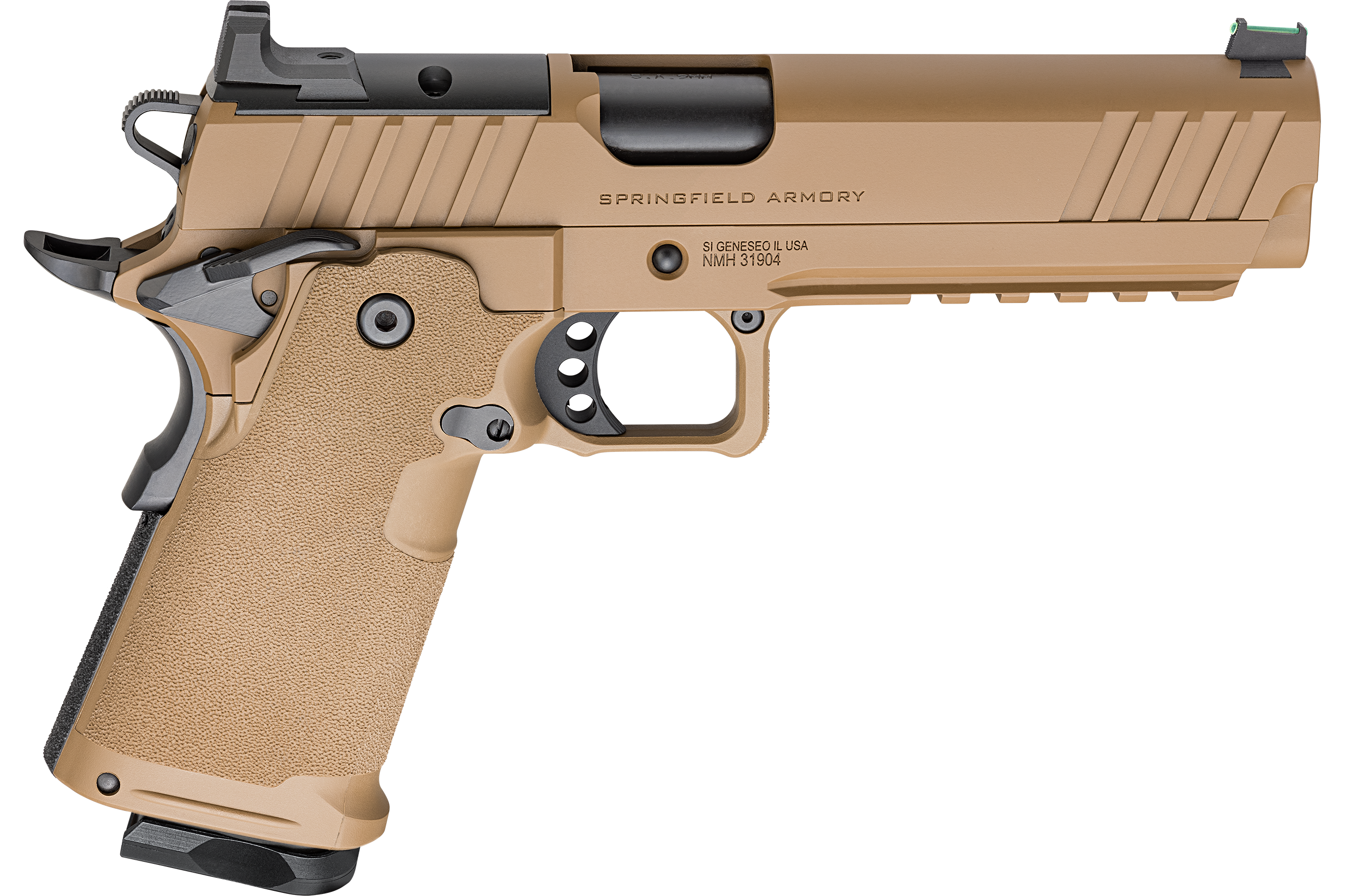 Springfield Armory PH9119AOSCBLC 1911 DS Prodigy 9mm 10+1 5" Coyote Brown Cerakote Optic Ready Carbon Slide Polymer Grip