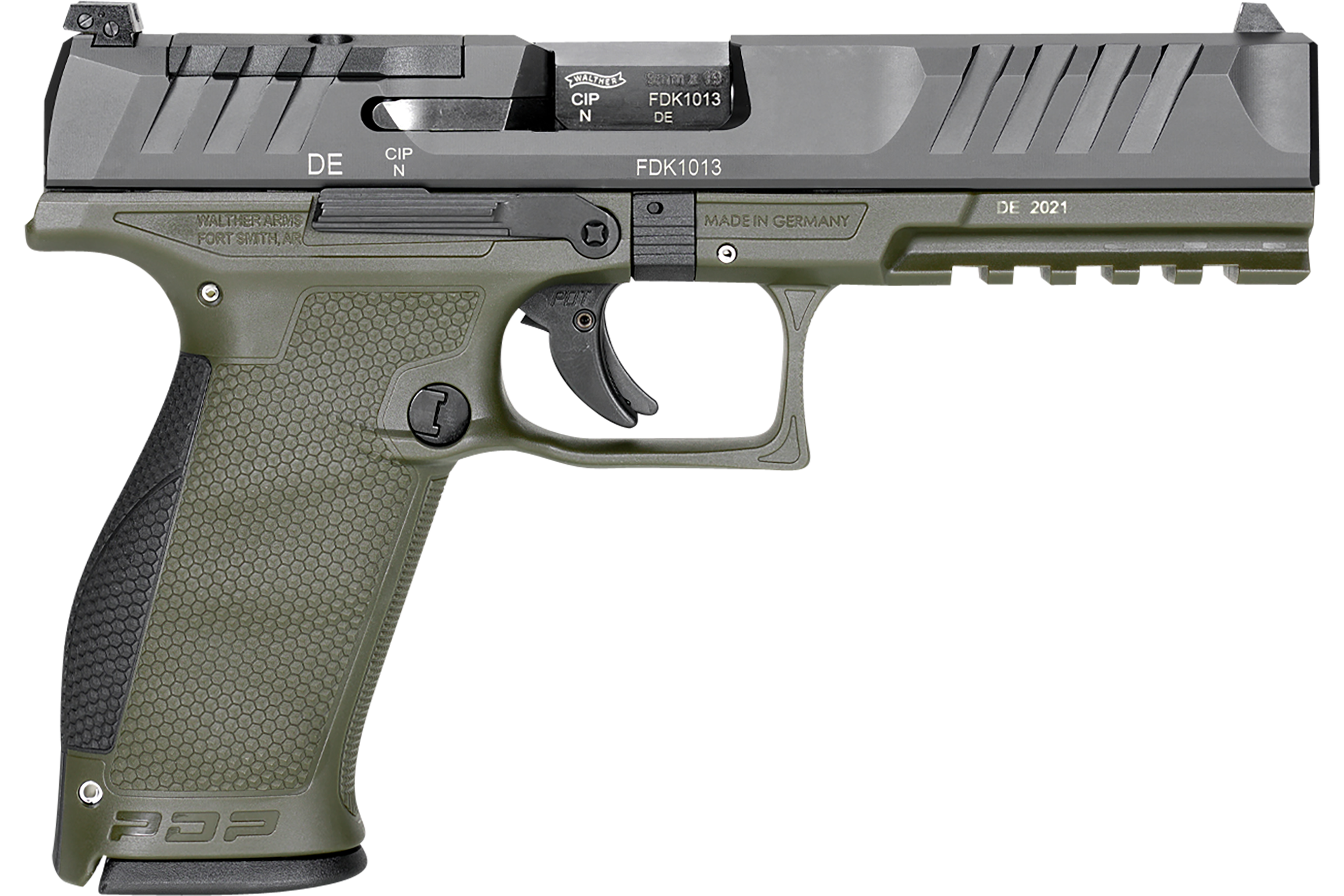 Walther Arms 2858363 PDP Optic Ready 4.50" 18+1 Black Steel Slide Performance Duty Textured Polymer Grip