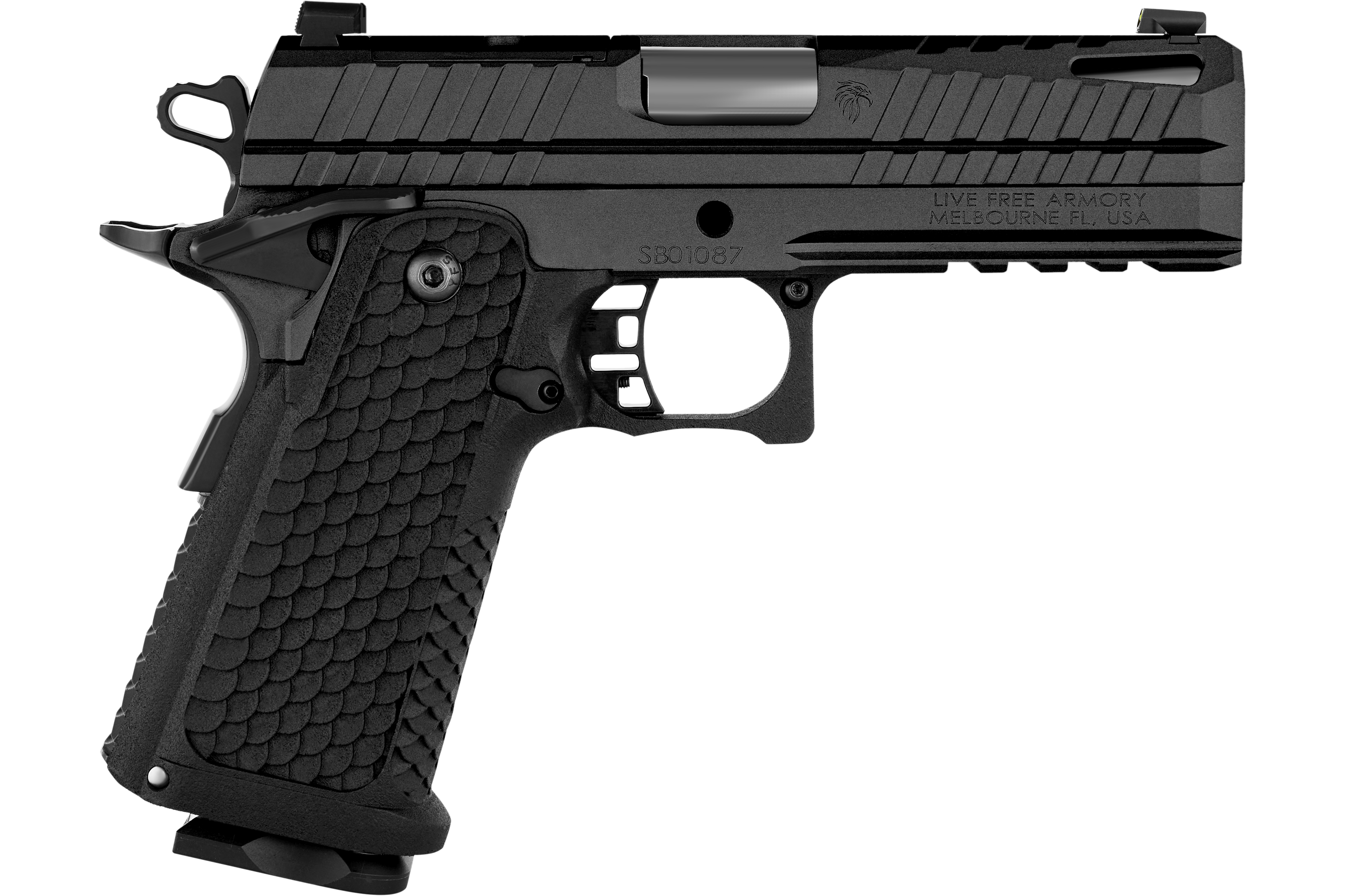 Live Free Armory LFAPC61305P Apollo 11 CPT 9M Ported 4.15 Black
