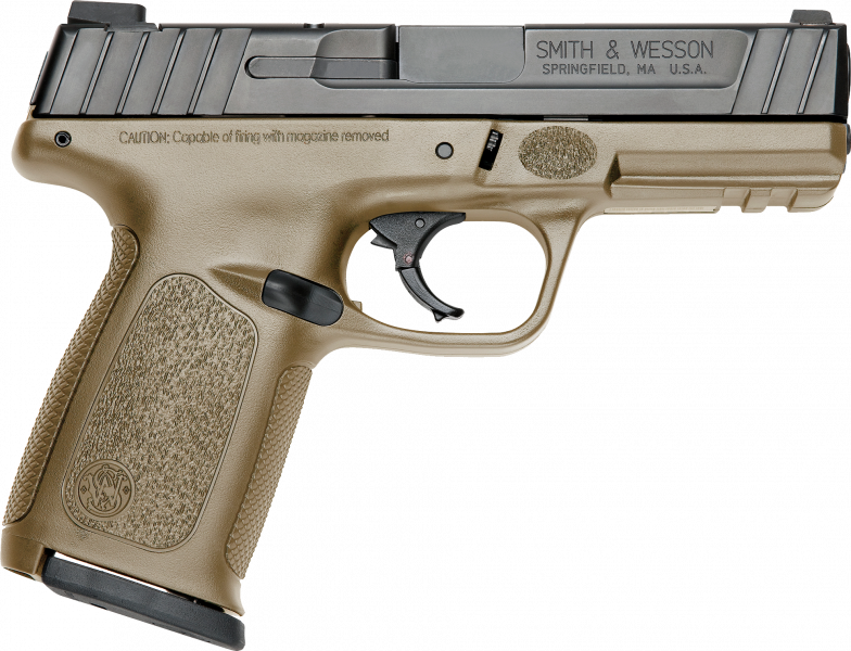 Smith & Wesson SD9 Handgun 9mm Luger 16rd Mag 4" Barrel Black Slide with FDE Frame