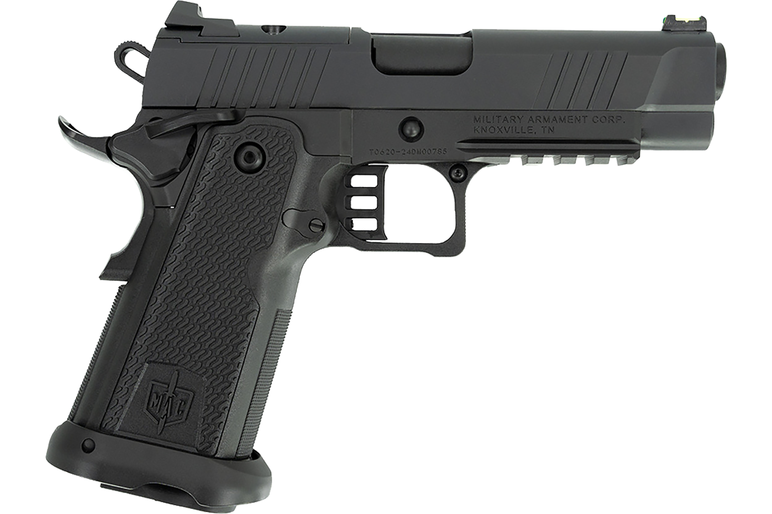 Military Armament Corporation MAC 9 DS, Semi Automatic, 9mm Double Stack 1911, 4.25" Barrel, Optic Ready, (2) 17rd Magazines, Black - 12500014