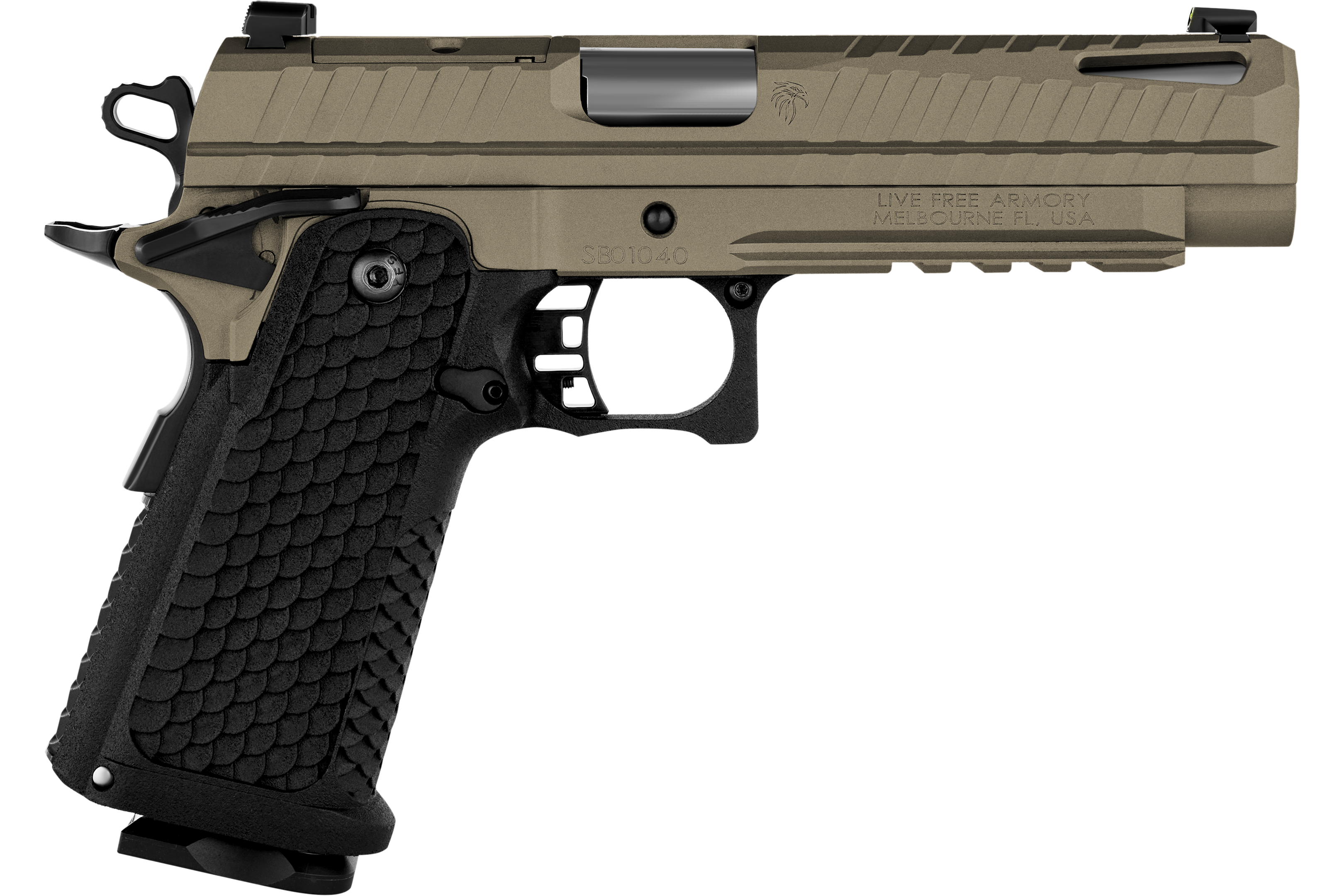 Live Free Armory LFAPF71206P Apollo 11 FS 9M Ported 4.9 FDE