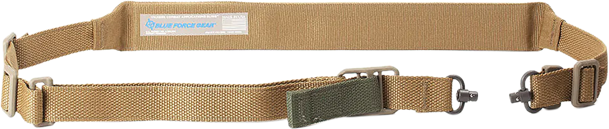Blue Force Gear Vickers 221 Padded Rifle Sling Coyote Brown Cordura 57"-67" OAL VCAS2TO1PB200AACB.