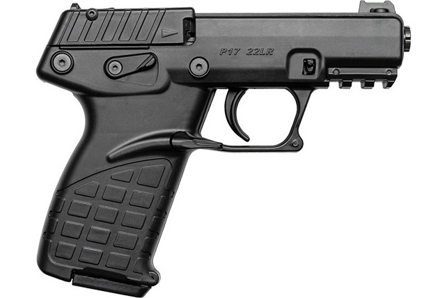 Kel-Tec P17BLK P17 3.93" Threaded 16+1 Black Polymer Magwell Grip