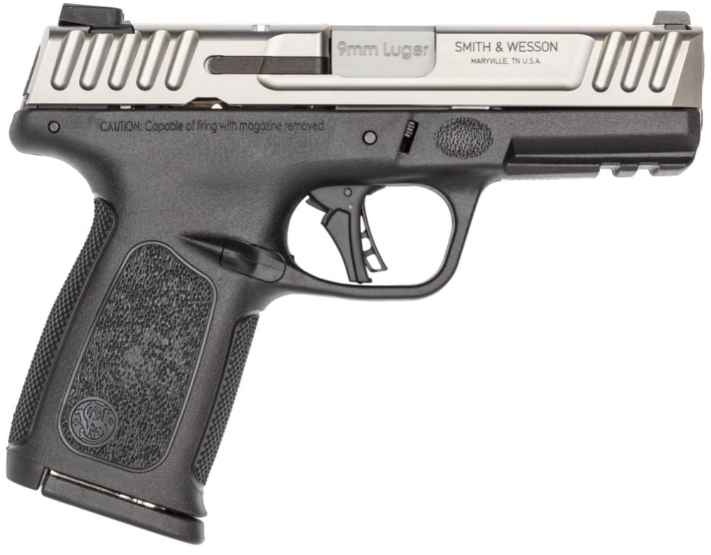 Smith & Wesson SD9 Semi-Automatic 9x19mm Pistol, 4" Barrel, (1) 16 Round Magazine, Black Polymer Frame, Satin Finish Silver Slide - 13931