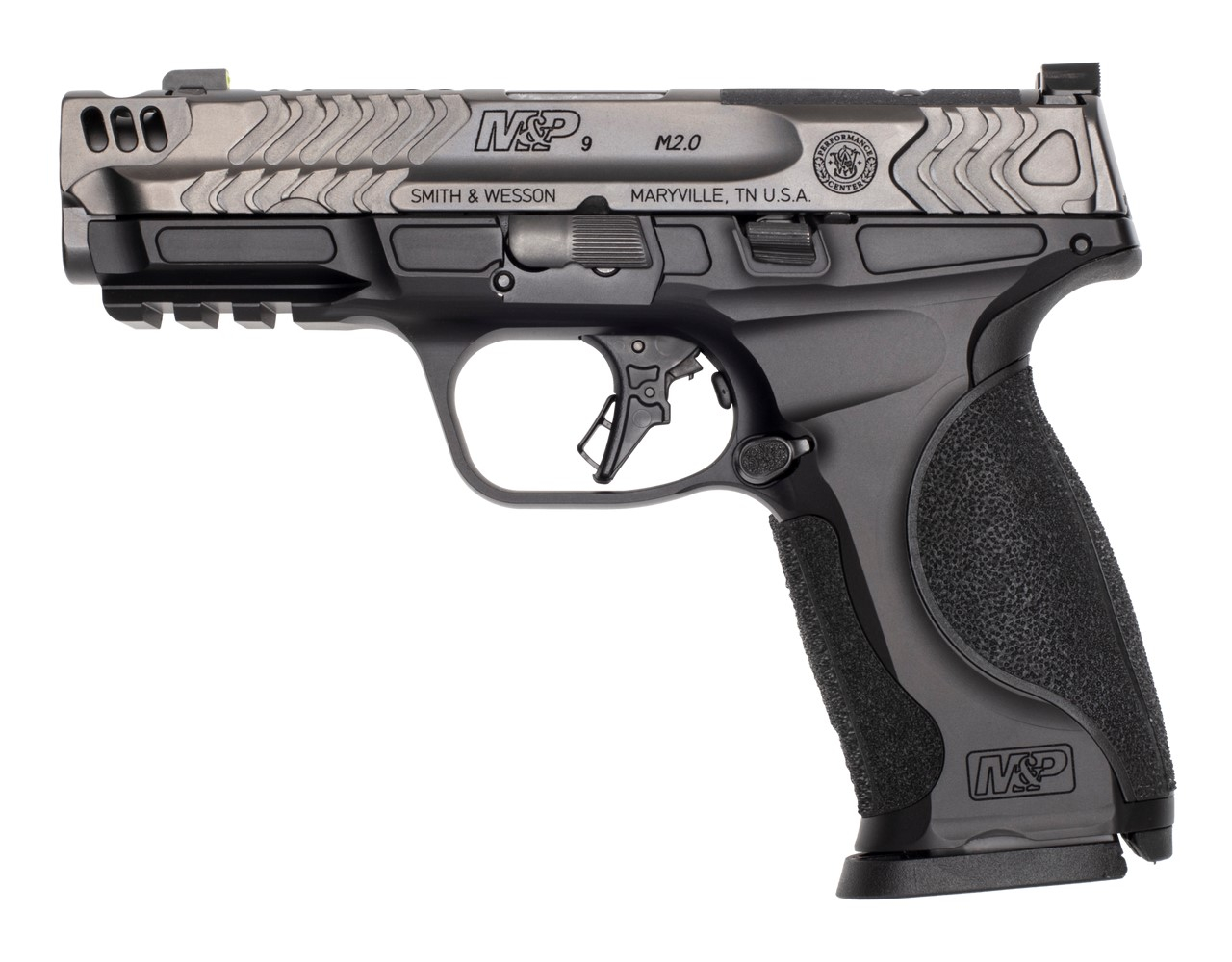 Smith & Wesson Performance Center M&P 2.0 Metal Carry Comp 9mm 4.22" Compensated Barrel, Compensated Slide 17rd Semi-Auto Pistol, Full Size - Optics Ready