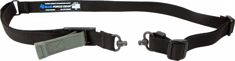 Blue Force Gear VCAS2TO1RED Vickers 221 Adjustable x 1.25" Included Red Swivel Cordura Black