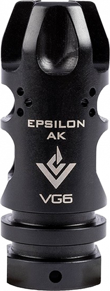 Aero Precision APVG100004A VG6 Epsilon 556 Muzzle Device MB/FH AR-15 5.56mm/223 Remington 17-4 Stainless Steel Black Nitride Finish