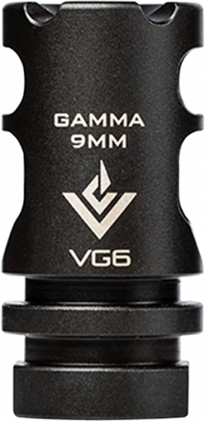 VG6 Precision APVG100027A GAMMA  Black Nitride 17-4 Stainless Steel with 1/2"-28 tpi & 1.75" OAL for 9mm Luger AR-15