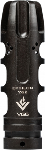 Aero Precision VG6 EPSILON Muzzle Device - Black Nitride 17-4 Stainless Steel with 5/8"-24 tpi & 2.84" OAL for 7.62mm M5 Platform - APVG100021A