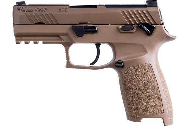 Sig Sauer 320CA9M18MS10 P320 Carry *MA Compliant 9mm Luger 3.90" 10+1 (3) Coyote PVD  Stainless Steel Frame/Slide Coyote Polymer Grips