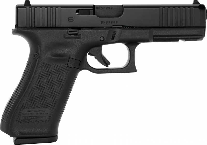 Glock 17 Gen 5, Semi-Automatic 9mm Pistol, New, W/ Front Serrations, (3) 17 Round Magazines - PA175S203