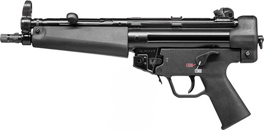 HK 81000478 SP5  9mm Luger Caliber with 8.86" Barrel, 10+1 Capacity, Overall Black Finish & Polymer Grip Includes 2 Mags