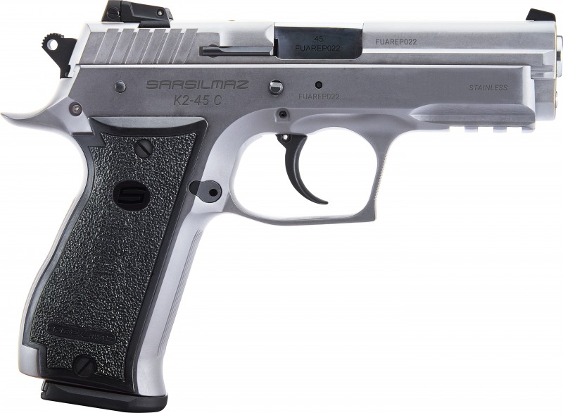 SAR USA K2-45C .45 ACP 4.2" Barrel 13rd Semi-Auto Pistol, Stainless Steel - K245CST