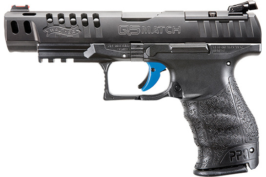 Walther Arms 2846977 PPQ Classic Q5 Match 9mm Luger 5" 15+1 Black Black Ported Steel Slide Black Interchangeable Backstrap Grip