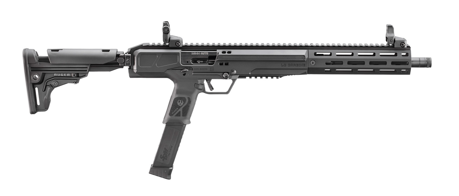 Ruger LC Carbine 10MM Semi-Automatic Rifle, 16.25" Threaded Barrel, Folding Collapsible Stock, M-LOK Handguard, 30+1 Capacity - 19307