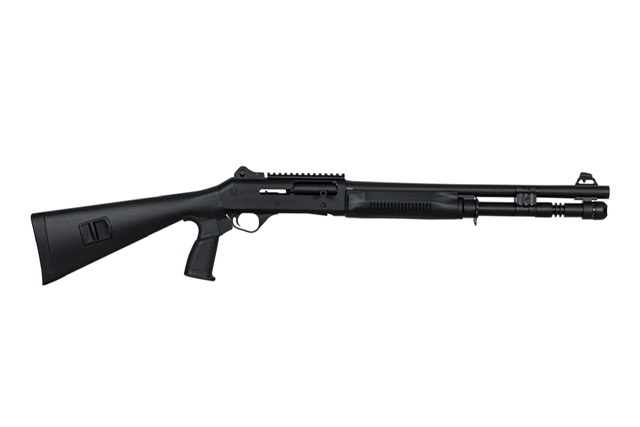 Panzer Arms M4 Tactical Shotgun (Benelli Clone) 18.5" Barrel 12GA 3" 5 Round -Ambi - Piston Driven -  Black - PAM4TS