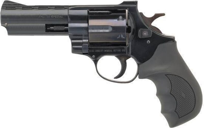 EAA EARB384 Windicator Alloy Frame DA/SA 38 Special 4" 6 FS Black Rubber Grip Blued