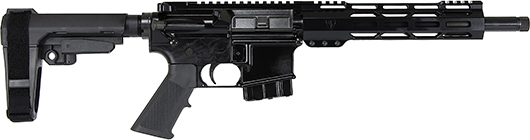Alexander Firearms PHI-65-BL-ST Semi-Auto AR-15 Style Pistol 11" TB 10 Round W / SBA3 Brace Black in 6.5 Grendel