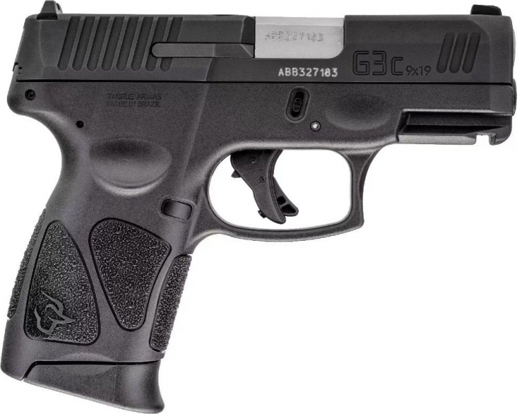 Taurus G3C Semi-Automatic Pistol 9mm (3) 12rd Mags 3.26" Barrel Black Finish - 1-G3C931