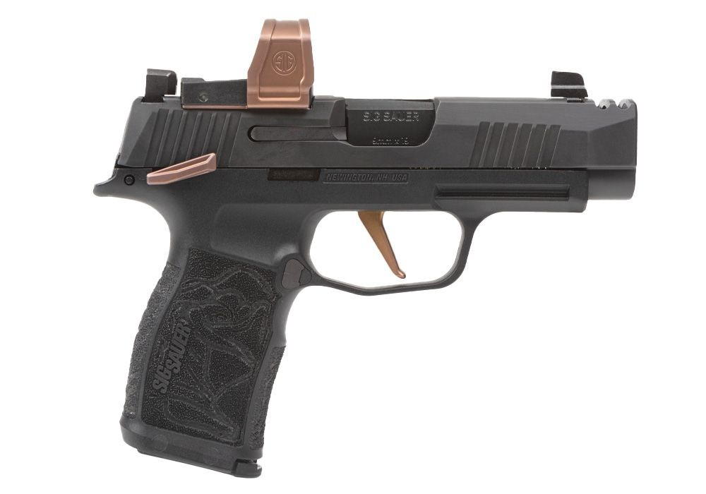 Sig Sauer P365 Rose XL Semi-Automatic 9x19mm Pistol with Supressor Height X-RAY3 Sights & ROMEO Zero Elite Optic, 3.1" Barrel, (2) 12 Round Magazines, & Full Accessory Kit - 365XL-9-ROSE-MS-RXZE