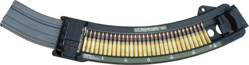 Maglula BL71B Range BenchLoader  Made of Polymer with Black Finish for 223 Rem, 5.56x45mm NATO AR-15, M4