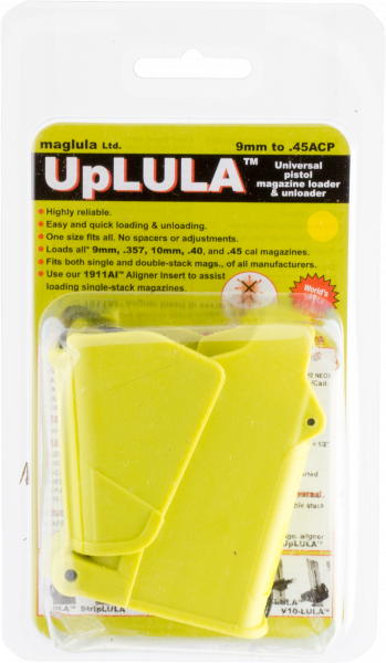 maglula UP60L Lula 9mm to 45 ACP Mag Loader Lemon Finish