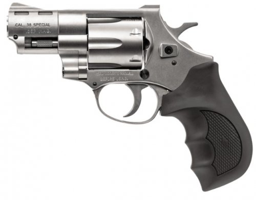 EAA Windicator  357 Mag Revolver 6 Round, 2" , Nickel Steel Cylinder & Barrel, Nickel Aluminum Frame, Black Rubber Grip #770127